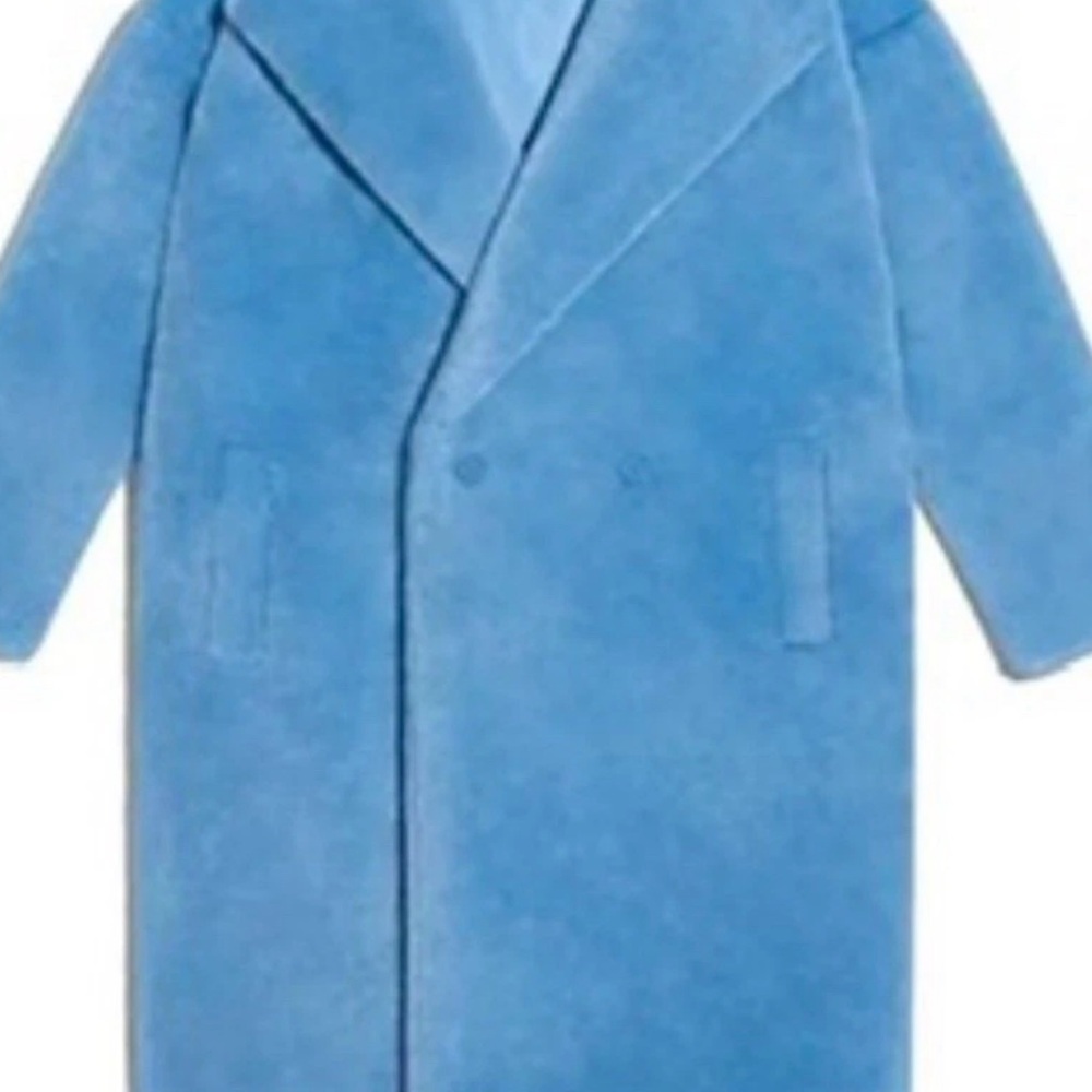 Ivy Park x Adidas blue fur jacket Midium(Fits like Extra Large ) Beyoncé unisex - Picture 8 of 8